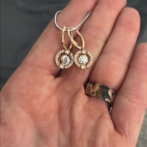 Swarovski Rose Gold Earrings
